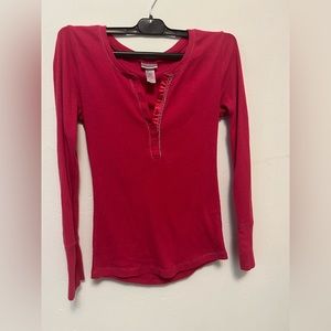 size 10 pink blouse with long sleeves, good condition